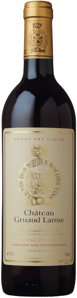 1990 Château Gruaud Larose, Cru Classé St-Julien bottle shot.