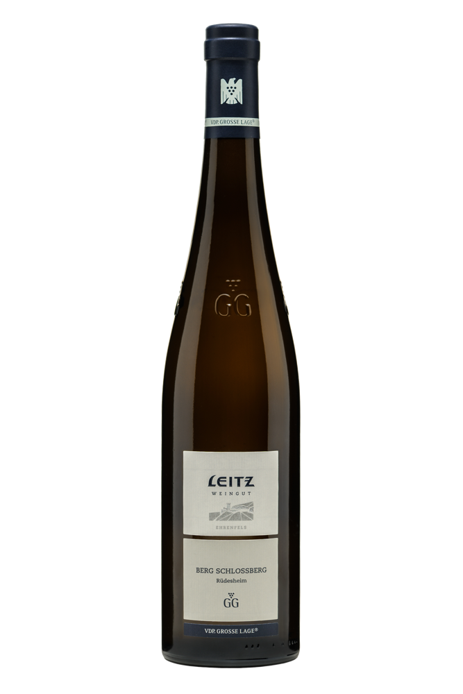2017 Rüdesheimer Berg Schlossberg Ehrenfels Grosses Gewächs, Leitz, Rheingau bottle shot.