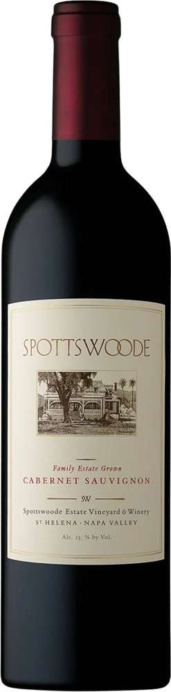2020 Cabernet Sauvignon, Spottswoode Estate, Napa bottle shot.