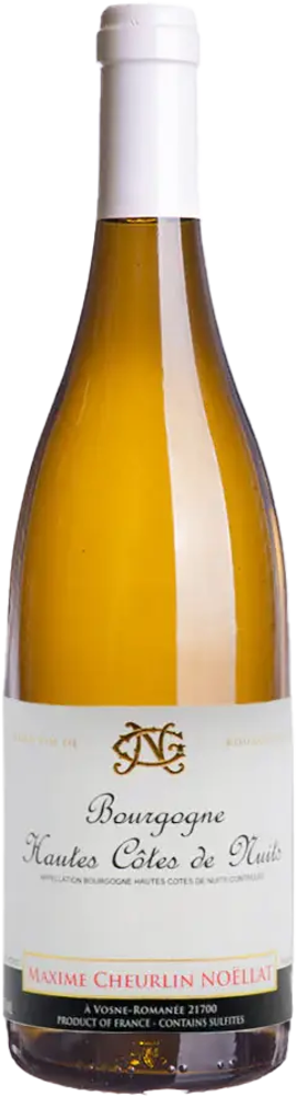 2022 Bourgogne Hautes-Côtes de Nuits Blanc, Maxime Cheurlin Noëllat bottle shot.