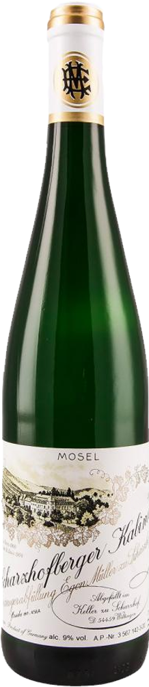 2020 Scharzhofberger Riesling Kabinett, Egon Müller, Saar bottle shot.