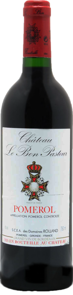 2019 Château Le Bon Pasteur, Pomerol bottle shot.