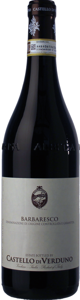 2019 Barbaresco, Castello di Verduno, Piedmont bottle shot.
