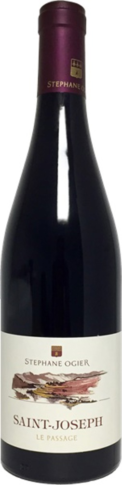 2017 Le Passage, St Joseph, Domaine Michel et Stéphane Ogier bottle shot.