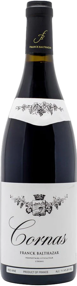 2023 Cornas Cuvée Hommage, Franck Balthazar bottle shot.