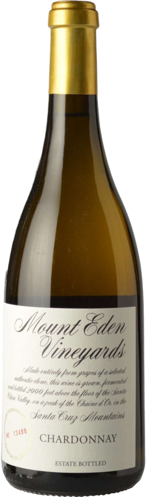 2017 Chardonnay, Mount Eden Vineyards, Santa Cruz Mountains bottle shot.