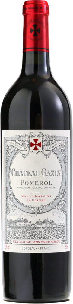 2015 Château Gazin, Pomerol bottle shot.