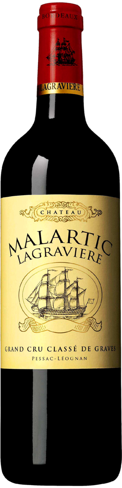 2020 Château Malartic-Lagravière Rouge, Cru Classé Pessac-Léognan bottle shot.