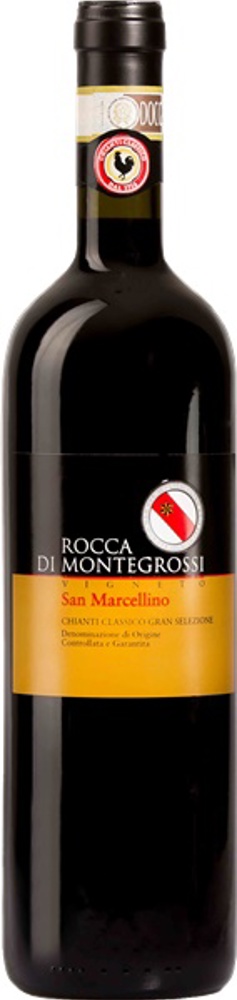 2018 Chianti Classico Vigneto San Marcellino, Rocca di Montegrossi, Tuscany bottle shot.