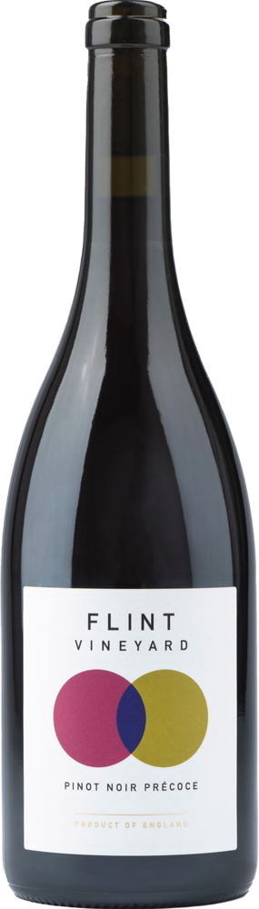 2022 Pinot Noir Précoce, Flint Vineyard, Norfolk bottle shot.