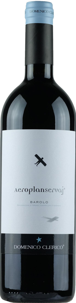 2018 Barolo Aeroplanservaj, Domenico Clerico bottle shot.
