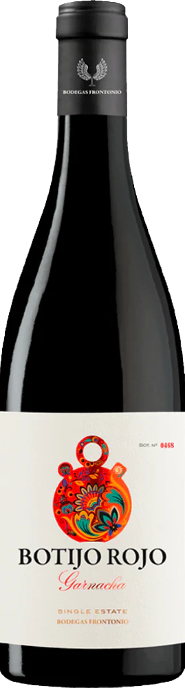 2020 Botijo Rojo Garnacha, Bodegas Frontonio, Valdejalón bottle shot.
