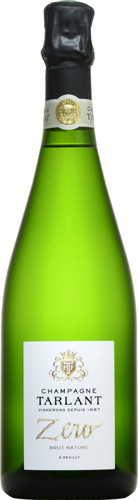 N/V Zero Brut Nature, Champagne Tarlant (2016 Base Vintage) bottle shot.