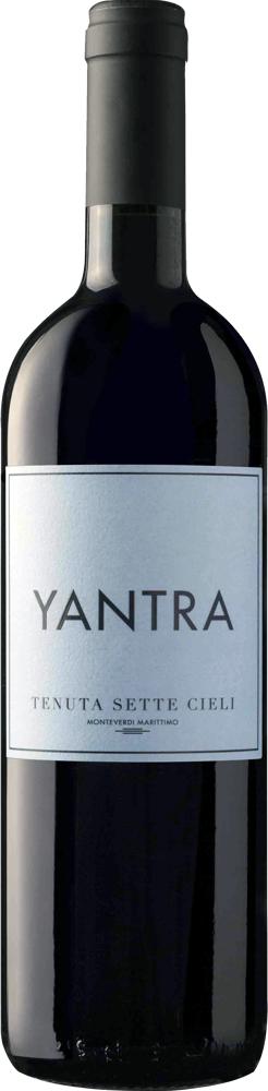 2020 Yantra, Tenuta Sette Cieli, Monteverdi Marittimo, Tuscany bottle shot.