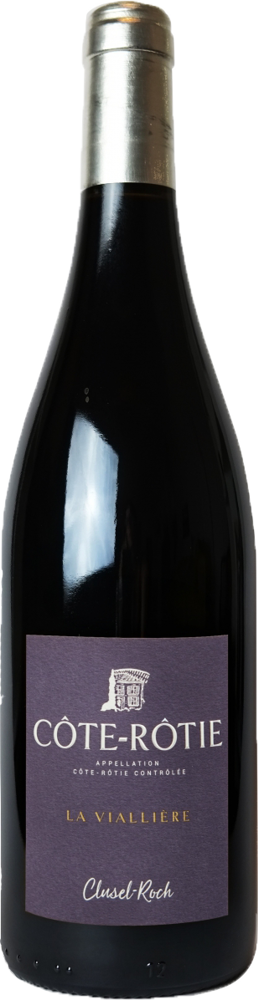 2022 Côte-Rôtie La Vialliere, Clusel Roch bottle shot.