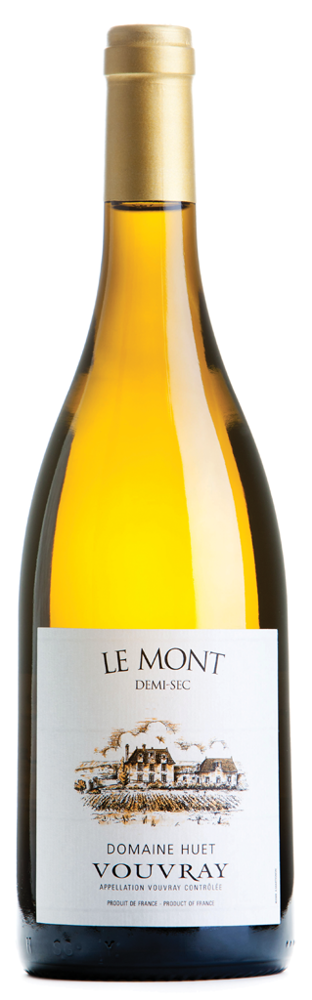 2011 Vouvray Demi-Sec Le Mont, Domaine Huet bottle shot.