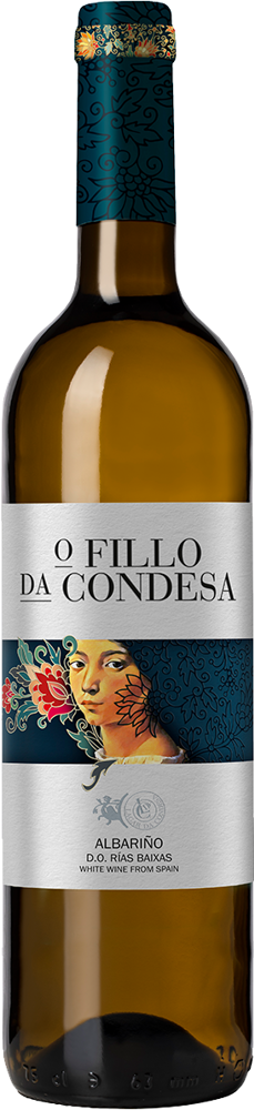 2022 Albariño O Fillo da Condesa, Lagar da Condesa, Rías Baixas bottle shot.