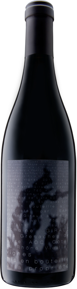 2021 Lirac, Domaine Giraud bottle shot.