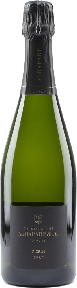 N/V Les 7 Crus Brut, Agrapart & Fils bottle shot.
