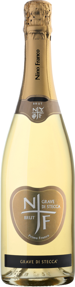 2015 Grave di Stecca Spumante, Nino Franco bottle shot.