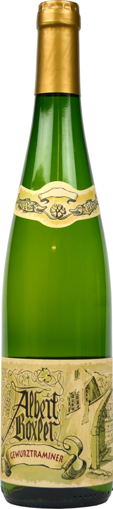 2023 Gewürztraminer, Albert Boxler bottle shot.