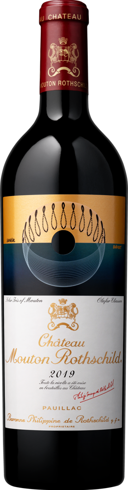 2019 Château Mouton-Rothschild, 1er Cru Pauillac bottle shot.