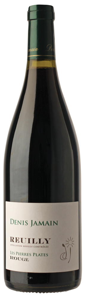2021 Reuilly Rouge, Les Pierres Plates, Denis Jamain bottle shot.