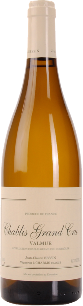 2023 Chablis Grand Cru Valmur, Jean-Claude et Romain Bessin-Tremblay bottle shot.