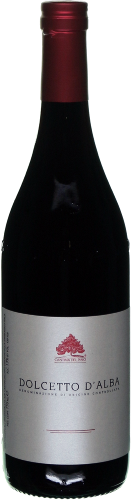 2017 Dolcetto d'Alba, Cantina del Pino, Piedmont bottle shot.