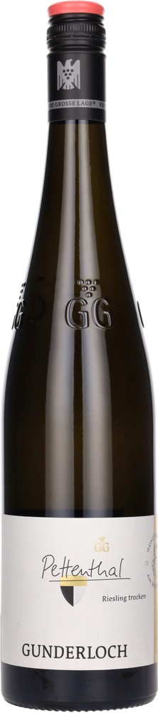 2020 Pettenthal Riesling Grosses Gewächs, Gunderloch, Rheinhessen bottle shot.