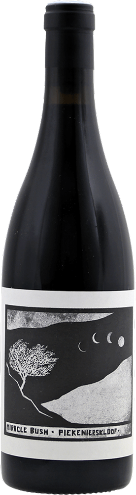 2021 Miracle Bush Red, Swartberg Wingerde, Piekenierskloof bottle shot.