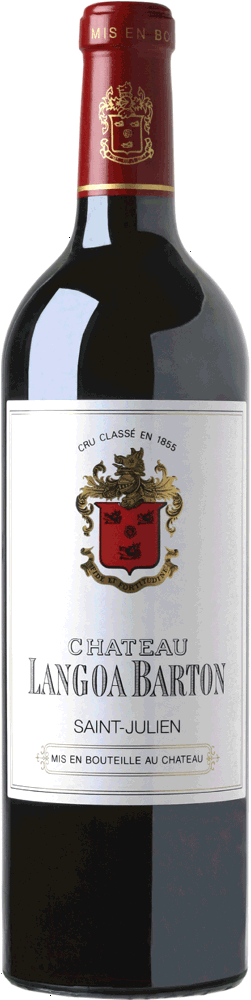 2020 Château Langoa-Barton, Cru Classé St-Julien bottle shot.