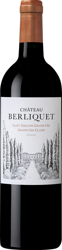 2021 Château Berliquet, Grand Cru Classé St-Emilion bottle shot.