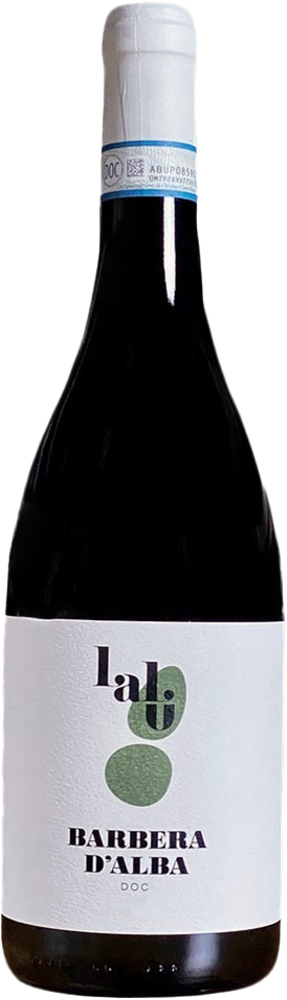 2021 Barbera d'Alba, Azienda Agricola Lalù, Piedmont bottle shot.