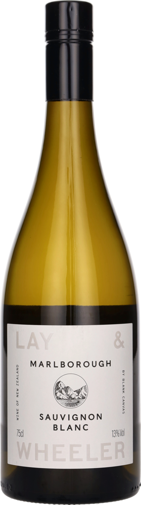2022 Lay & Wheeler Marlborough Sauvignon Blanc by Blank Canvas bottle shot.