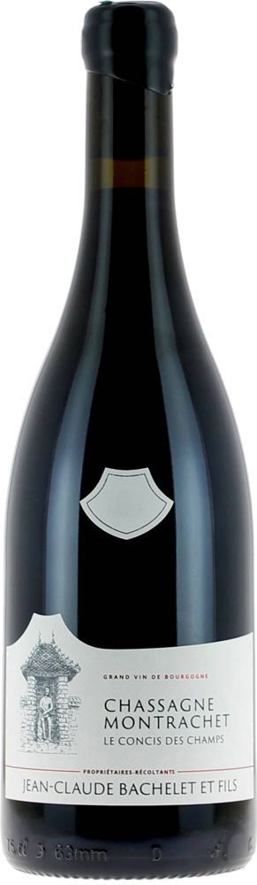 2023 Chassagne-Montrachet, Le Concis des Champs, Jean-Claude Bachelet et Fils bottle shot.