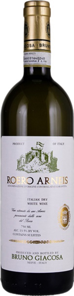 2021 Roero Arneis, Bruno Giacosa, Piedmont bottle shot.