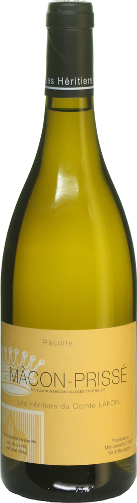 2022 Mâcon-Prissé, Héritiers du Comte Lafon bottle shot.
