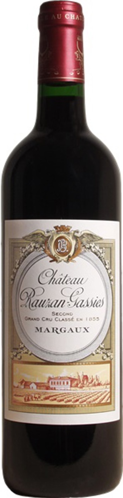 2009 Château Rauzan-Gassies, Cru Classé Margaux bottle shot.