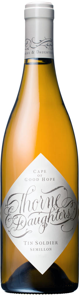 2021 Tin Soldier Semillon, Thorne & Daughters, Swartland bottle shot.