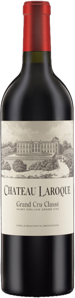 2021 Château Laroque, Grand Cru St-Emilion bottle shot.