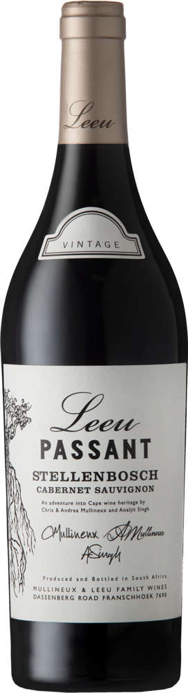 2021 Cabernet Sauvignon, Leeu Passant, Stellenbosch bottle shot.