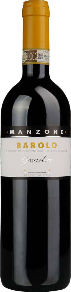 2018 Barolo Gramolere, Giovanni Manzone, Piedmont bottle shot.