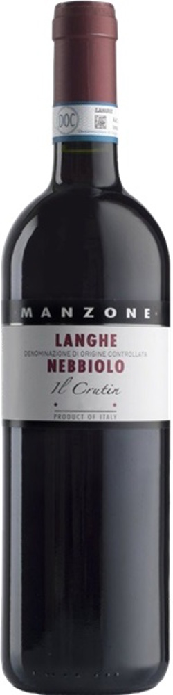 2023 Langhe Nebbiolo Il Crutin, Giovanni Manzone bottle shot.