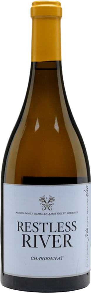 2021 Ava Marie Chardonnay, Restless River, Hemel-en-Aarde bottle shot.
