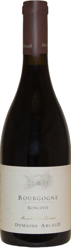 2021 Bourgogne Roncevie, Domaine Arlaud bottle shot.