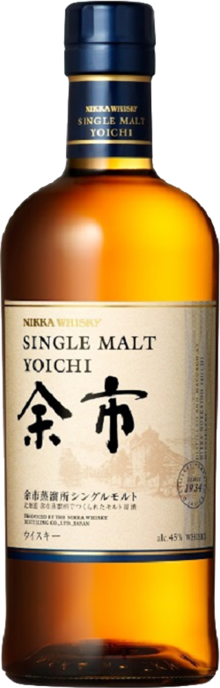 Yoichi Single Malt, Nikka bottle shot.