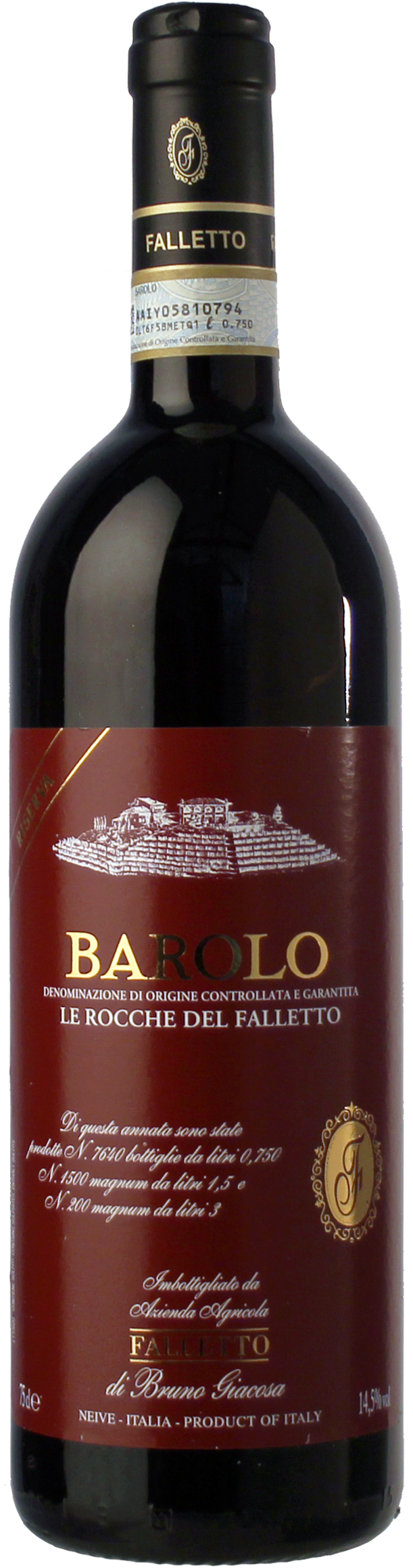 2014 Barolo Le Rocche del Falletto Riserva, Bruno Giacosa, Piedmont