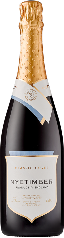 N/V Classic Cuvée, Nyetimber, England (2019 Base Vintage) bottle shot.