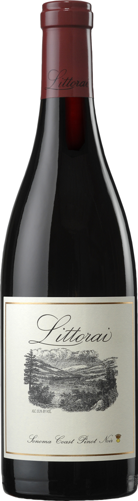 2014 Sonoma Coast Pinot Noir, Littorai bottle shot.